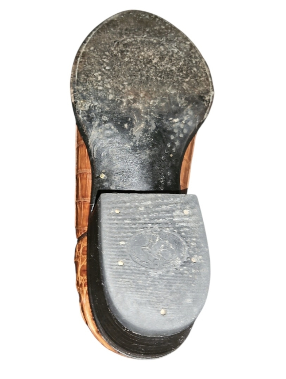 El Alacrán de Durango Western Boots Exotic Caiman Tail 8.5 Cognac Style 7934 - Picture 13 of 17